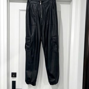 Fabulous Pleather High Waisted Joggers